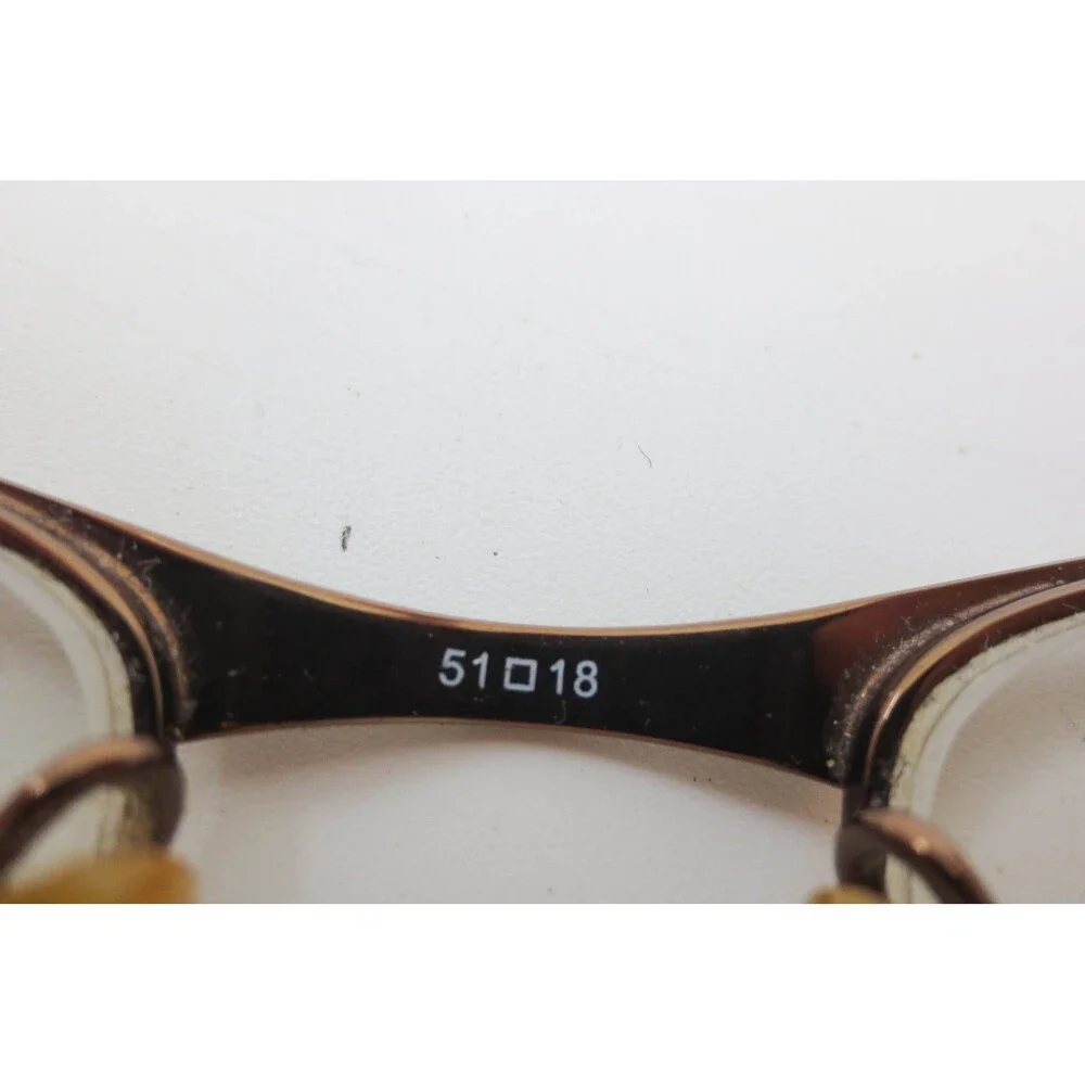 Genesis Altair G3002 Coffee Brown Oval Eyeglasses Frames 51-18-130 Tortoise Trim